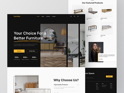 Furnifun - Furniture Website Landing Page