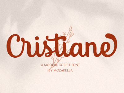 Cristiane script typography