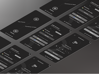 Crypto App UI Mobile screen Concept