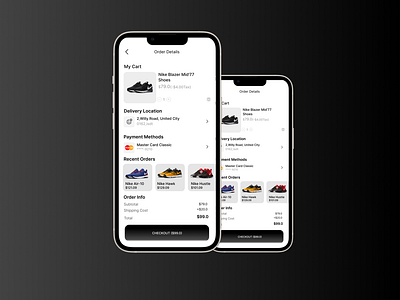 Nike Appstore Checkout pageUI Concept