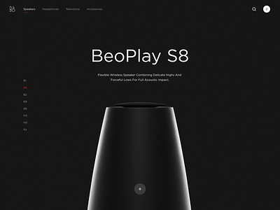 B&o E-commerce concept blackandwhite clean design clean ui ecommerce ecommerce design minimalist minimalistic web webdesign