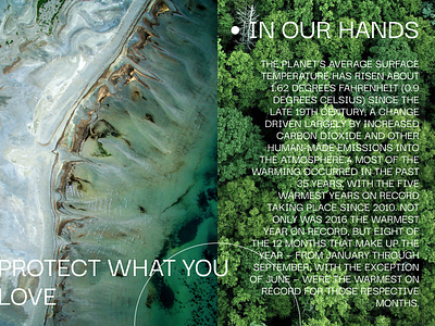 In our hands climate design earth graphic graphic design