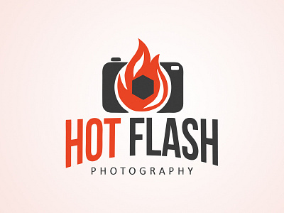 HOT FLASH logo design