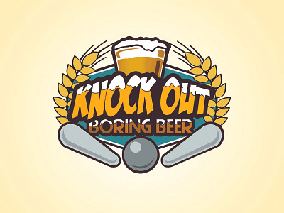 Logo Beer Design beer boring logo