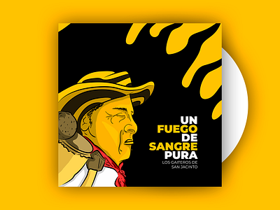 Un Fuego De Sangre Pura colombia colombian color illustration music spotify typography