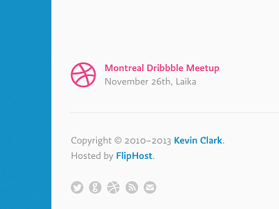 Montreal Dribbble Meetup, November 26th personal site ratio