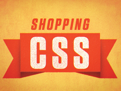 Shopping CSS banner grunge ribbon vintage