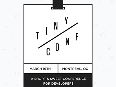 Tiny Conf badge conference