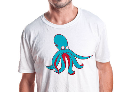 Screen Shot 2013 12 11 At 10.30.00 Am blue cute happy illustration kids lisa m. dalton octopus purple red t shirt