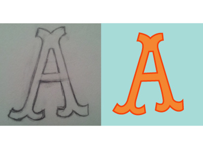 Daily Letter Project-Day 1 daily letter hand lettering illustration lisa m. dalton project