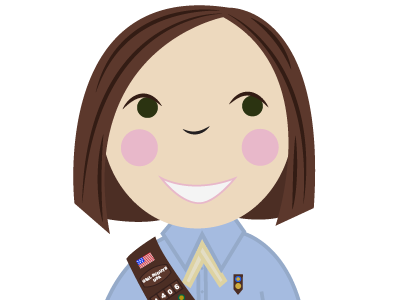 Screen Shot 2014 02 25 At 3.08.26 Pm badges cookies cute design girl scouts happy illustration lisa m. dalton receipt sash scouts