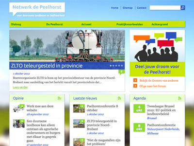 Peelhorst2 community site design homepage large background web design webdesign website