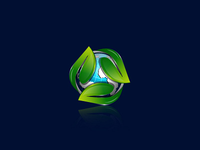 3D Leaf Logo brand