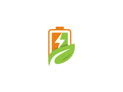 Battery Leaf Logo organic