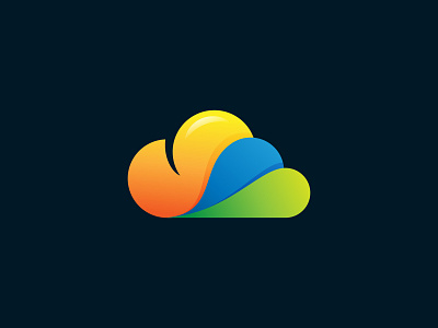 Colorful Cloud Logo bright