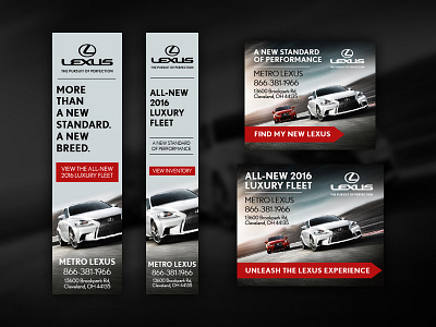 Lexus Display Ads Shot ads banner ads car ads cars display ads lexus ux