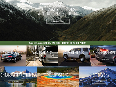 Car Rental Website Concept