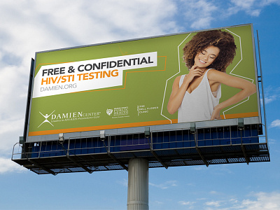 Testing Billboard in Indianapolis aids billboard design diversity hiv modern simple sti testing