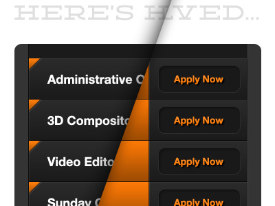 Apply Now jobs lighting texture ui web website