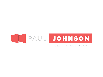 Paul Johnson Interiors gotham idlewild logo mark red
