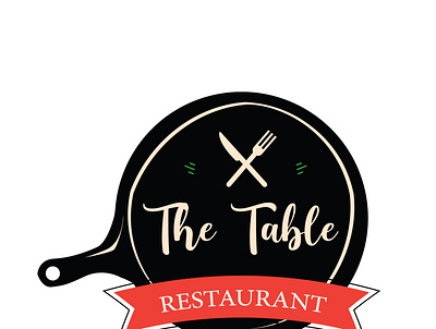The Table logo restaurant vector