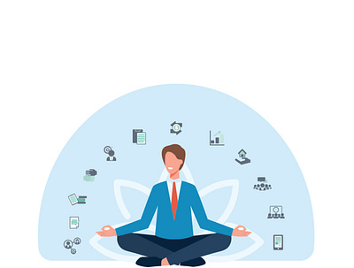 Calm Zen Realtor vector