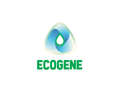 Ecogene logo branding cleaning logo products vector water