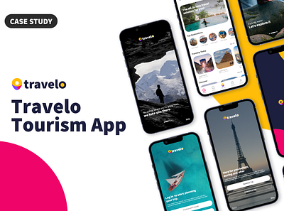 Travelo - Case Study app branding casestudy design ui ux