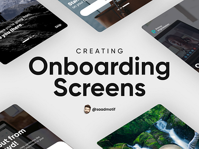 How to create onboarding screens?