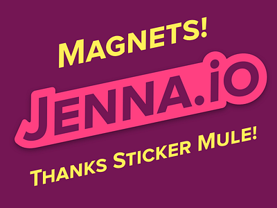 Jenna.io Magnets jenna.io magnet