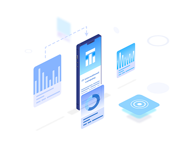 Isometric art | iTi design flat flat design flat 2.0 illustration isometric isometric art isometric design isometric illustration isometry ui vector web web design