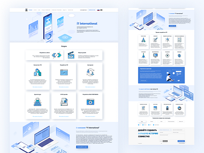 iT international - software development company design flat flat 2.0 illustration isometric isometric art isometric design isometric illustration isometry logo software company ui ux vector web web design web design webdesign website website design