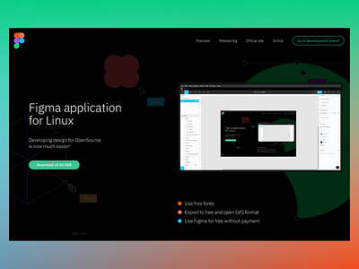 Figma - Linux application app design fig figma linux site ui web web design