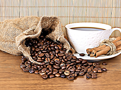 Coffee & Cinnamon illustration nft