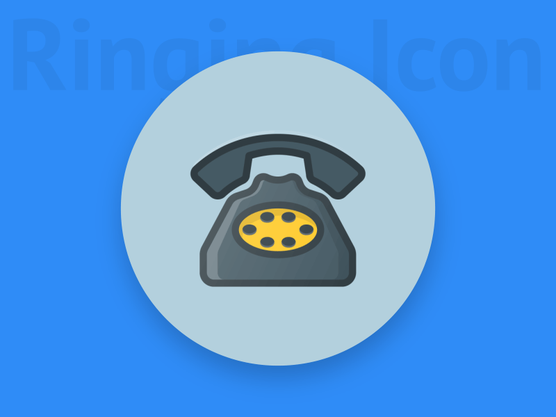 Old Telephone Ringing animation icondesign interaction microinteraction uidesign uxdesign