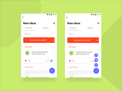 Share your thoughts androiddesign concept design graphic design illustration user experience userinterface