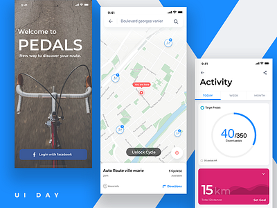 UI Exploration - iphone X blue clean design discover ios iphone minimal mobile project ui white