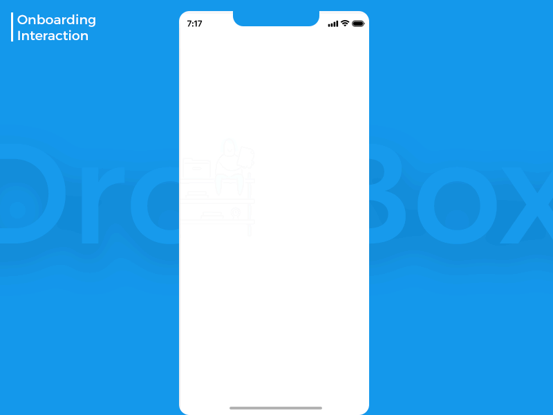 Dropbox Onboarding Interaction animation design dropbox interaction iphone minimal onboarding splash x