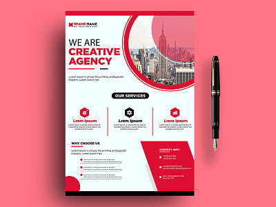 Creative Agency flyer design. agency creative flyer design