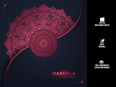 Luxury mandala background design. design graphic design illustration mandala