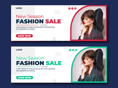 Fashion sale Facebook cover photo template men