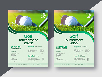 Golf tournament flyer design ad banner branding brochure design design flyer flyer flyer design graphic design logo media poster print design print tmeplate social ui