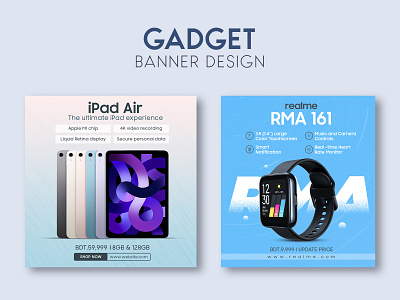 Gadget social media post design ad banner branding design gadget graphic design logo media social social media poster