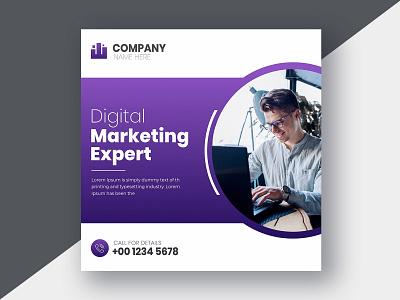 Creative marketing agency business social media post design. ad banner branding business design digital digital marketing graphic design logo marketing media social