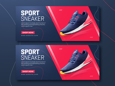 Shoes web banner or shopify web banner design.