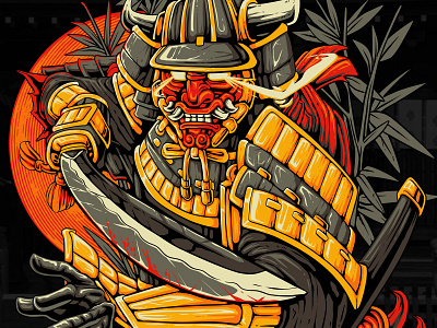 SAMURAI SHOGUN ILLUSTRATION