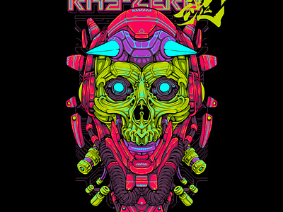 MECHA SKULL ILLUSTRATION