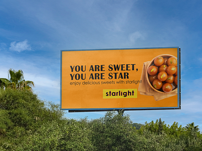 Billboard For an Indian Sweet Company advertisement billboard branding graphic design illustration logo