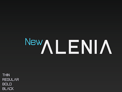 New Alenia branding corporate design elegant film font font family fonts logo logo font logos minimal modern poster shanaya simple typography