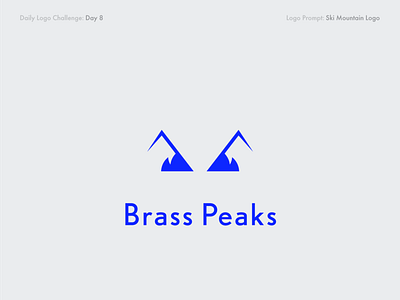 Brass Peaks 50dailylogochallenge branding brass challenge dailylogo dailylogochallenge design graphic design illustration logo logo a day mountain mountains peaks simple simple design ski skiing smart vector